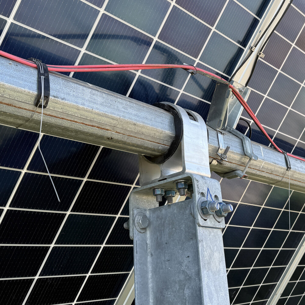 Solar Cable Bridge Install