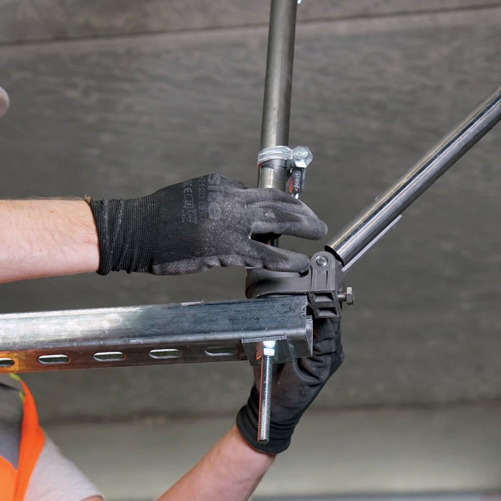 Seismic Rod Stiffening Clip Install