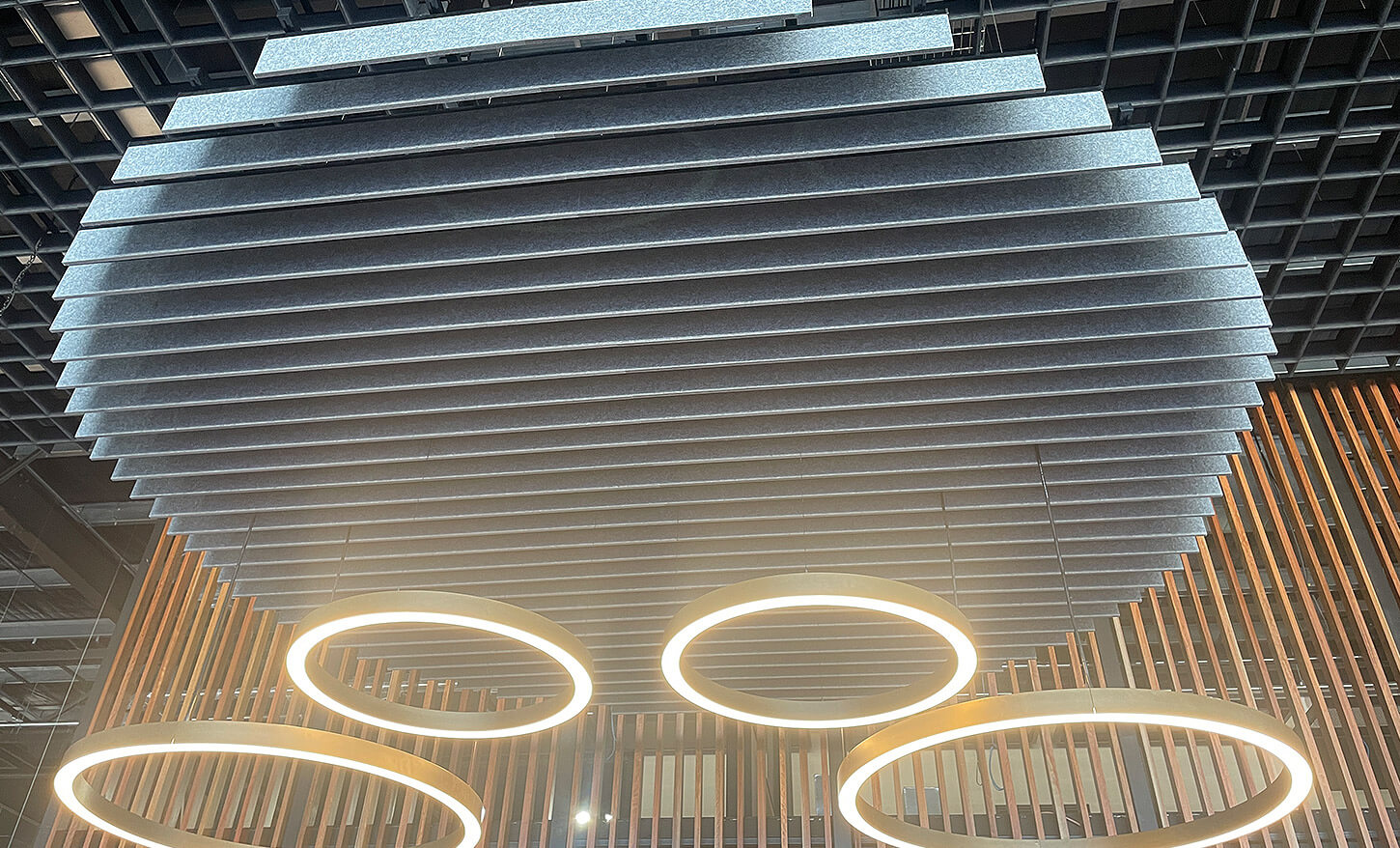Acoustic Panels Showroom Suspension