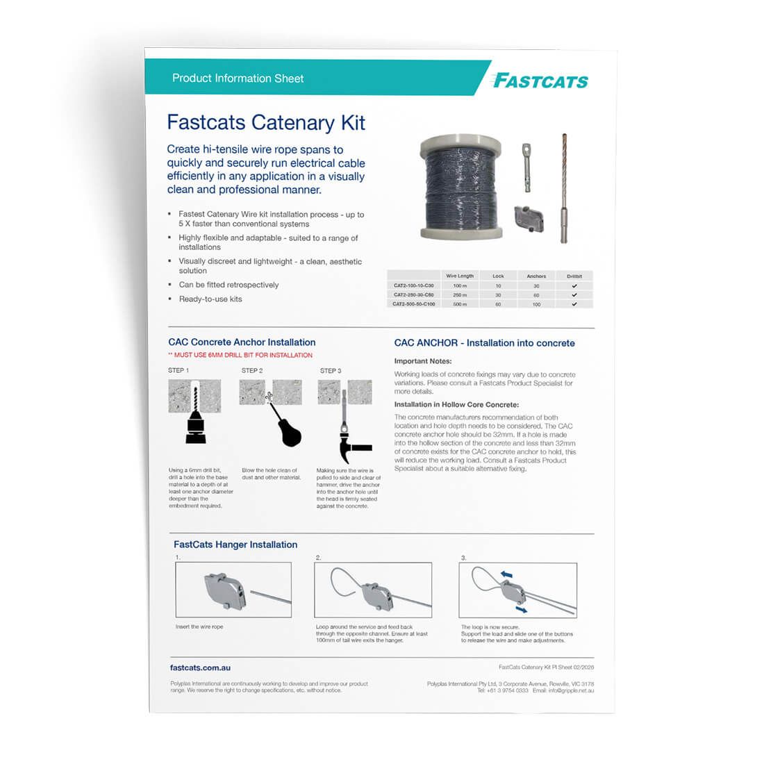 FastCats Catenary Kits